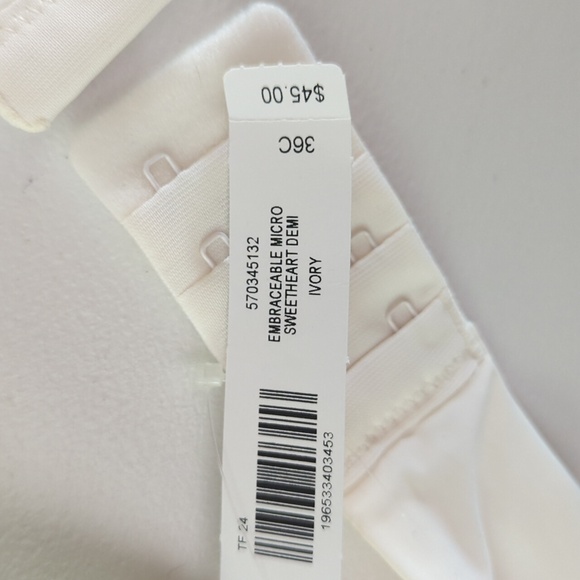 Soma Sweetheart Demi Ivory Bra 36C Brand New! - Picture 6 of 7